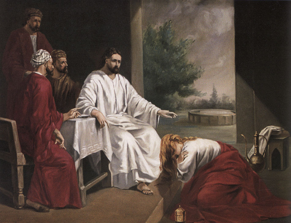 Mary Magdalene at the Feet of Christ